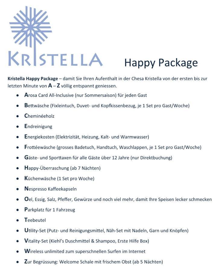 Apartmán Chesa Kristella Arosa Exteriér fotografie
